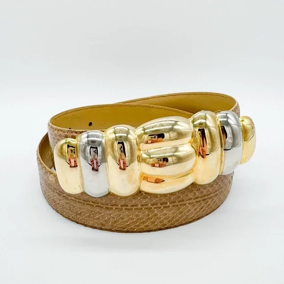 Vintage | Accessories | Vintage 8s Tan Genuine Snakeskin  display picture 2